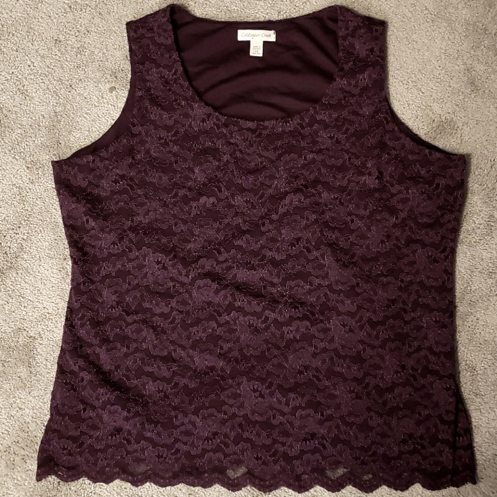 1X Coldwater Creek lace tank